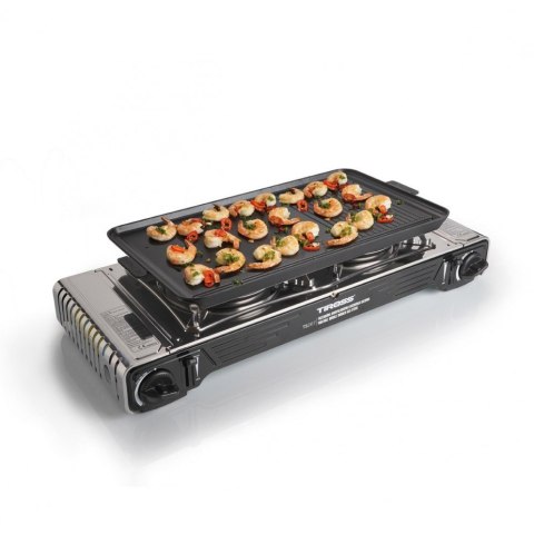Patelnia grillowa do kuchenki turystycznej do smażenia NON-STICK TIROSS TS-271