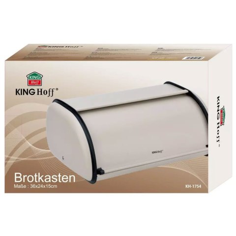 CHLEBAK STALOWY MAŁY 36CM KINGHOFF KH-1754 BEŻOWY