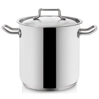 Garnek stalowy do gotowania z pokrywką indukcja 24 cm 11L ORION 113189