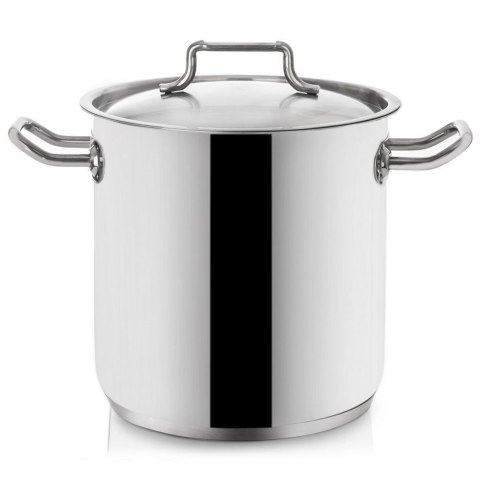 Garnek stalowy do gotowania z pokrywką indukcja 24 cm 11L ORION 113189