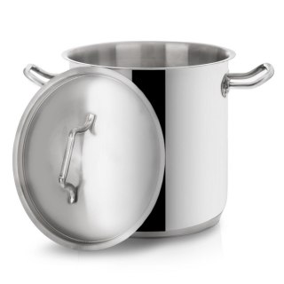 Garnek stalowy do gotowania z pokrywką indukcja 24 cm 11L ORION 113189