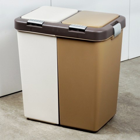 Kosz do segregacji odpadów śmieci śmietnik pojemnik plastikowy 2x20L ORION 731258