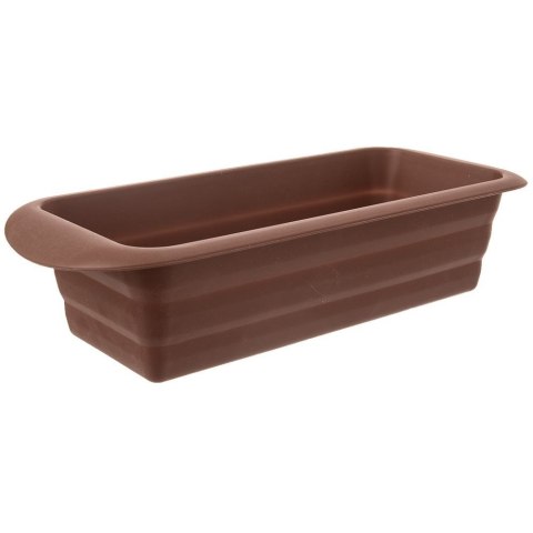 FORMA DO PIECZENIA CHLEBA KEKSU PASZTETU SILIKONOWA BRĄZOWA SILLINIE 29CM ORION 151714