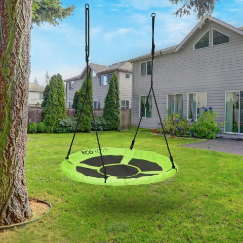 Huśtawka ogrodowa bocianie gniazdo 100 cm zielona ECOTOYS