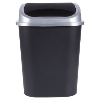 Kosz na śmieci odpady śmietnik pojemnik plastikowy czarny 25L VILDE 779072