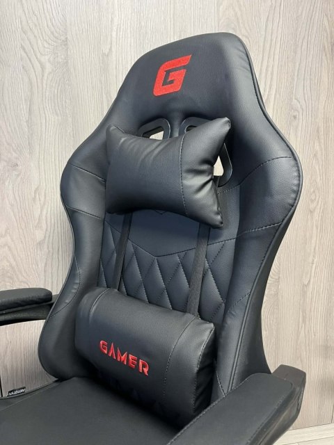 Fotel obrotowy gamingowy EVO PU BLACK