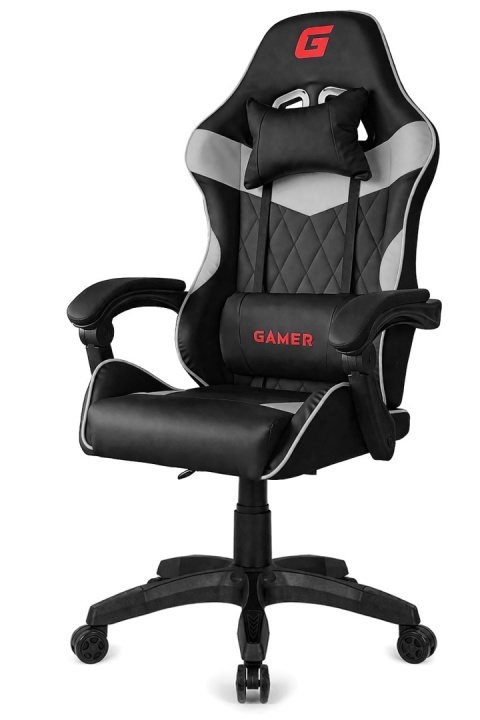 Fotel obrotowy gamingowy EVO PU GREY