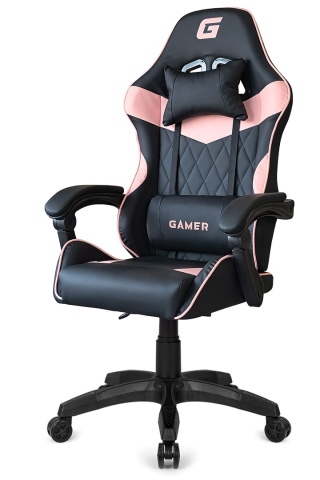Fotel obrotowy gamingowy EVO PU PINK
