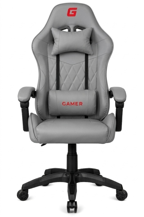 Fotel obrotowy gamingowy EVO PU STONE FULL GREY