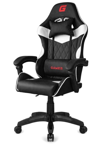 Fotel obrotowy gamingowy EVO PU WHITE