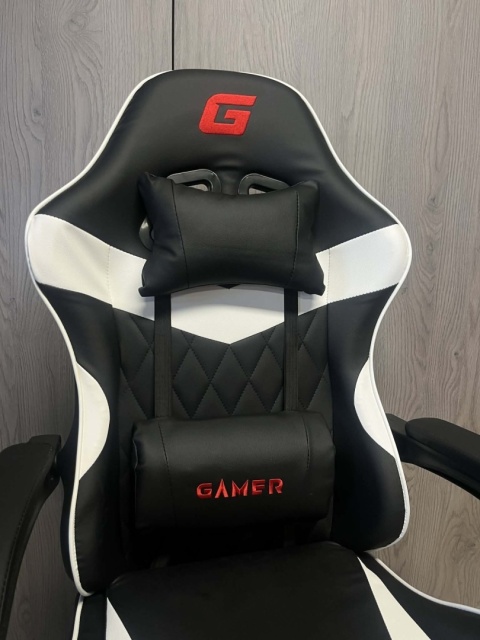 Fotel obrotowy gamingowy EVO PU WHITE