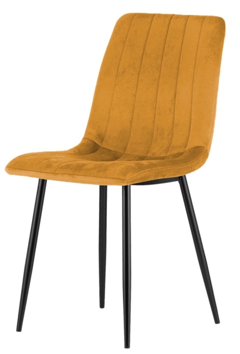 Krzesło tapicerowane AURORA VELVET BROWN