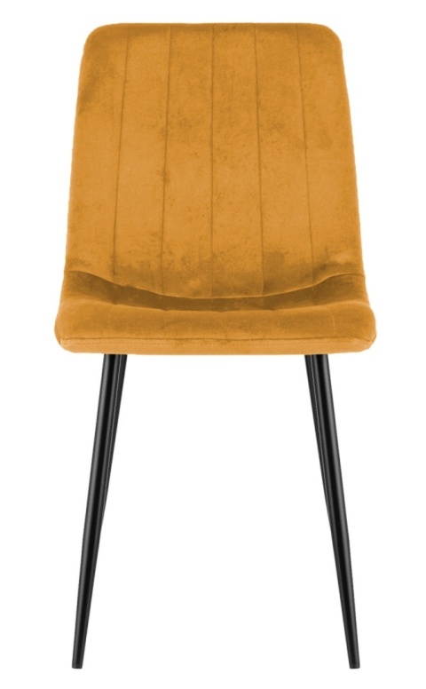 Krzesło tapicerowane AURORA VELVET BROWN