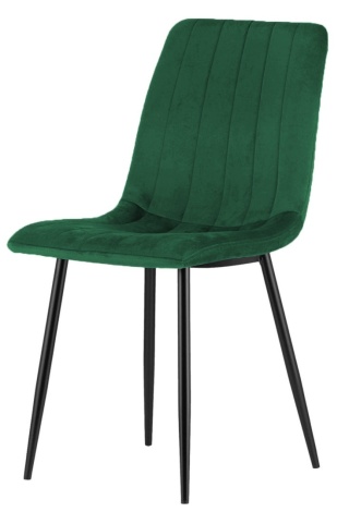 Krzesło tapicerowane AURORA VELVET GREEN