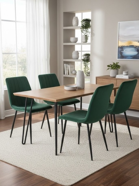 Krzesło tapicerowane AURORA VELVET GREEN
