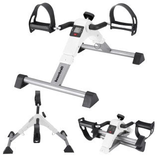 Rowerek treningowy rower rehabilitacyjny składany rotor 2w1 wyświetlacz LCD biały