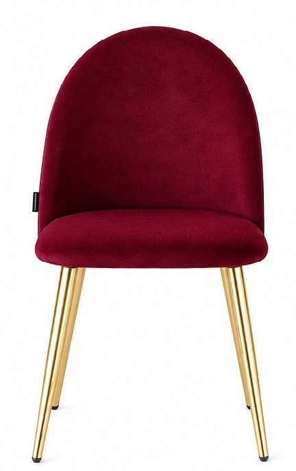 Krzesło tapicerowane GLORIA BURGUNDY VELVET GOLD