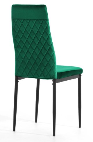 Krzesło tapicerowane VALVA CARO VELVET GREEN