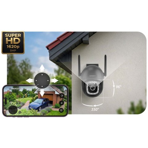 Zewnętrzna kamera WiFi obrotowa IP obrotowa 5MP Berdsen BD-943