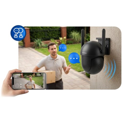 Zewnętrzna kamera WiFi obrotowa IP obrotowa 5MP Berdsen BD-943