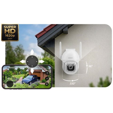 Zewnętrzna kamera WiFi obrotowa IP obrotowa 5MP Berdsen BD-943
