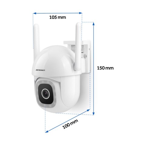 Zewnętrzna kamera WiFi obrotowa IP obrotowa 5MP Berdsen BD-943