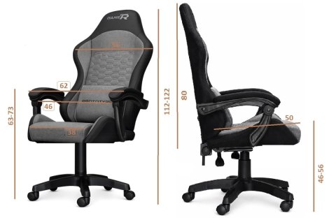 Fotel obrotowy gamingowy EVO PU WHITE
