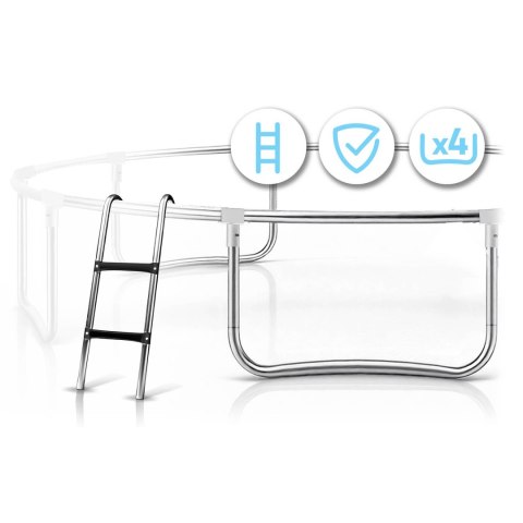 Trampolina ogrodowa profilowana 14ft/435cm z siatką wewnętrzną Neo-Sport