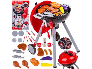 Grill Na Nóżkach Z Pokrywą, Ruszt + Akcesoria Zabawka