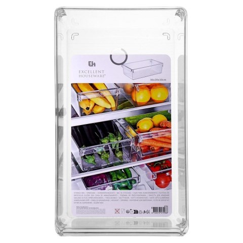 ORGANIZER DO LODÓWKI POJEMNIK NA PRODUKTY SPOŻYWCZE 36X20.5X10CM EXCELLENT HOUSEWARE 259378