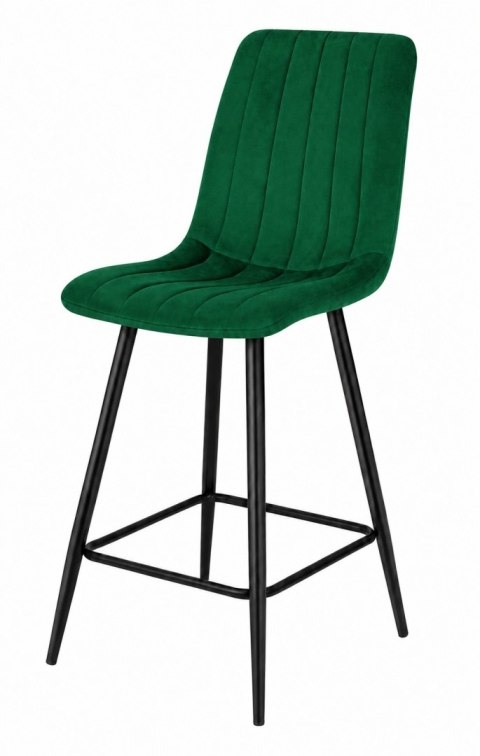Krzesło barowe AVA AURORA BAR VELVET GREEN hoker