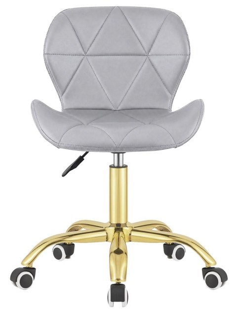 Krzesło obrotowe VASTO OFFICE PU LIGHT GREY GOLD