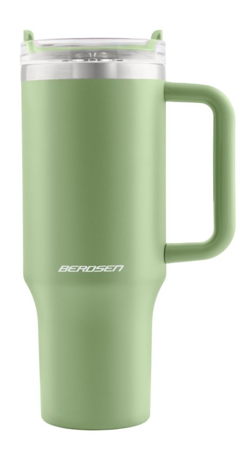 Termos próżniowy kubek ze słomką 1180 ml Berdsen zielony