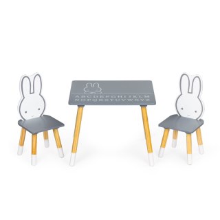 STÓŁ STOLIK + 2 KRZESŁA MEBLE DLA DZIECI ZESTAW ECOTOYS