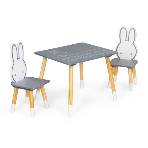 STÓŁ STOLIK + 2 KRZESŁA MEBLE DLA DZIECI ZESTAW ECOTOYS