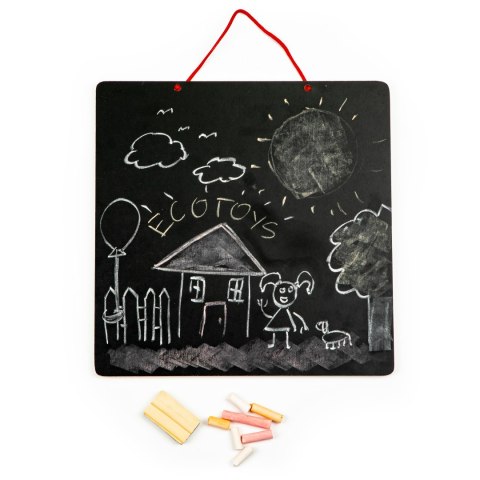 TABLICA EDUKACYJNA 3W1 MAGNETYCZNA KREDOWA LITERKI ECOTOYS