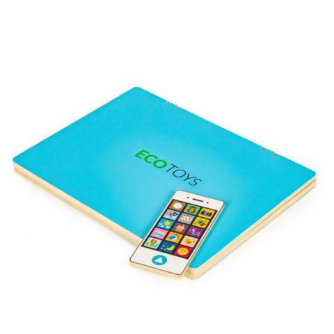 TABLICA EDUKACYJNA MAGNETYCZNA LAPTOP LITERY CYFRY ECOTOYS