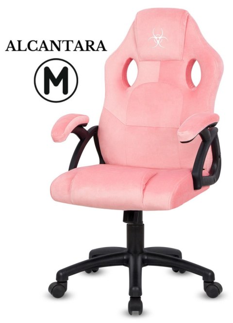 Fotel obrotowy do biurka CARRERA M ALCANTARA PINK