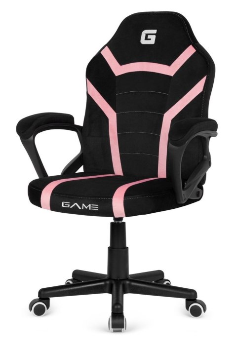 Fotel obrotowy do biurka MARIO ALCANTARA BLACK + PINK