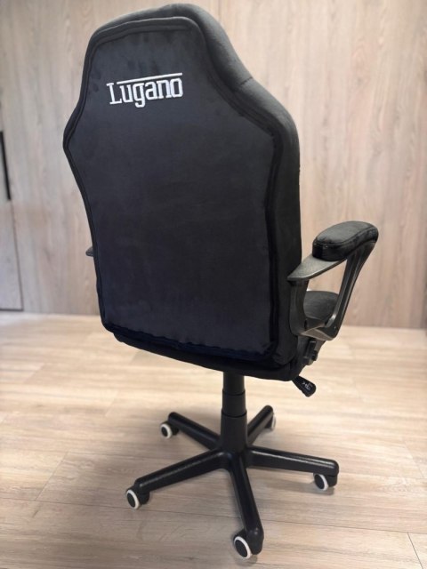 Fotel obrotowy do biurka MARIO ALCANTARA BLACK + PINK