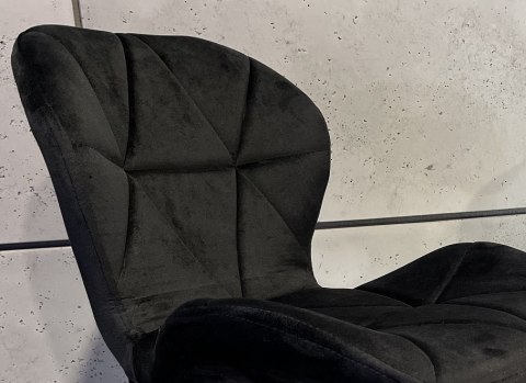 Krzesło obrotowe VASTO OFFICE VELVET BLACK GOLD