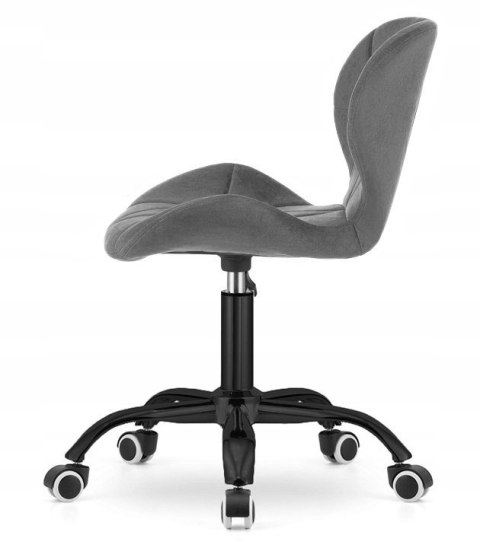 Krzesło obrotowe VASTO OFFICE VELVET DARK GREY SMOKE