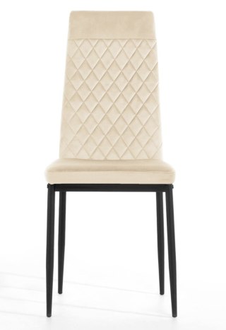 Krzesło tapicerowane VALVA CARO VELVET BEIGE