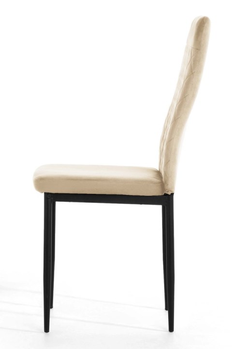 Krzesło tapicerowane VALVA CARO VELVET BEIGE