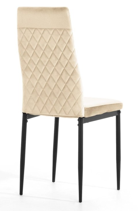 Krzesło tapicerowane VALVA CARO VELVET BEIGE