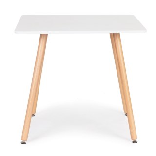 STOLIK KUCHENNY NOWOCZESNY DREWNIANY KWADRATOWY 80X80 CM MODERNHOME