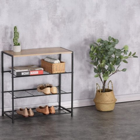 SZAFKA NA BUTY STOJAK REGAŁ PÓŁKA LOFT 3 POZIOMY MODERNHOME