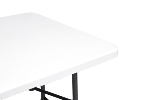 ZESTAW CATERINGOWY STÓŁ BANKIETOWY 180CM 2 ŁAWKI BIAŁY MODERNHOME