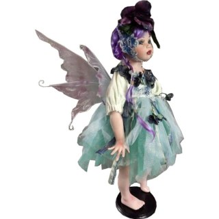 Ceramiczna Lalka Elf w Kolorze Turkusowym o Wysokości 60 cm.