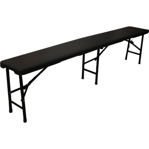 Ławka cateringowa składana 180 cm czarna